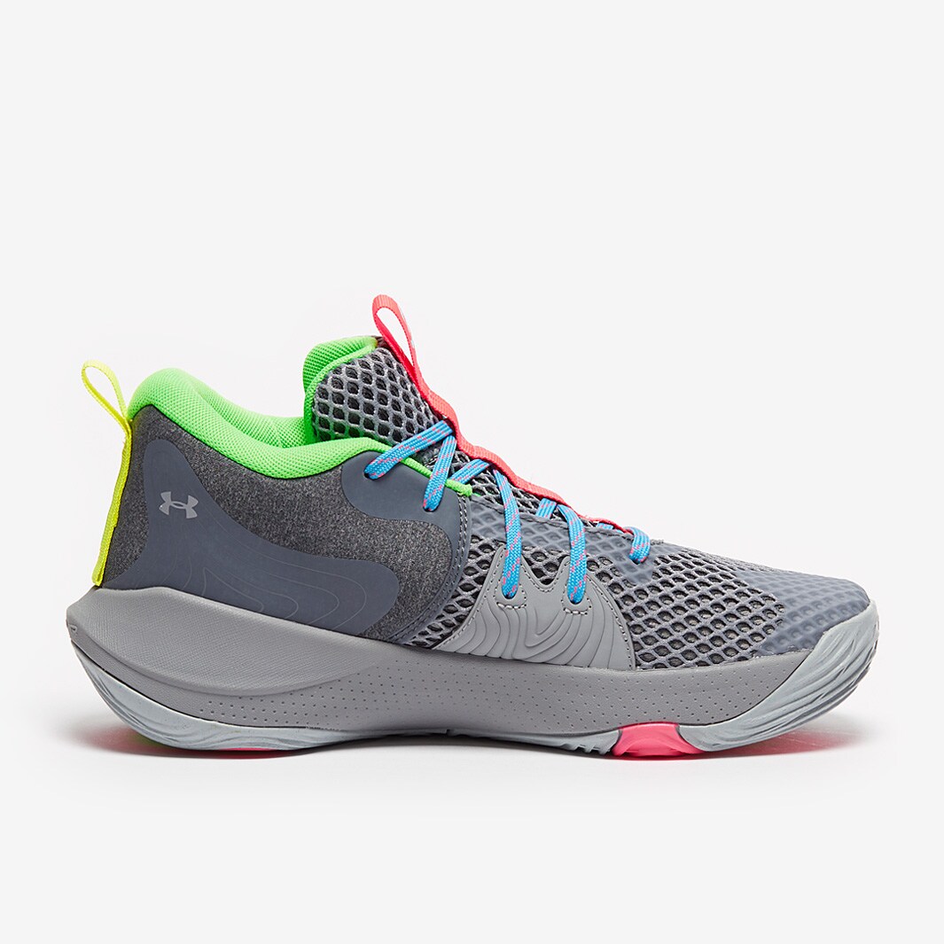 Under Armour Embiid Steel/Mod Gray/Equator Blue Mens Shoes