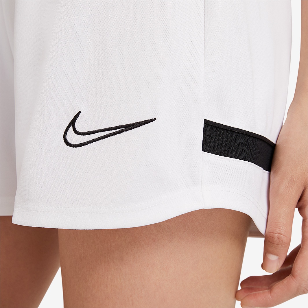 Nike Womens Dry Academy Shorts White Black Bottoms Womens Clothing Pro Direct Soccer