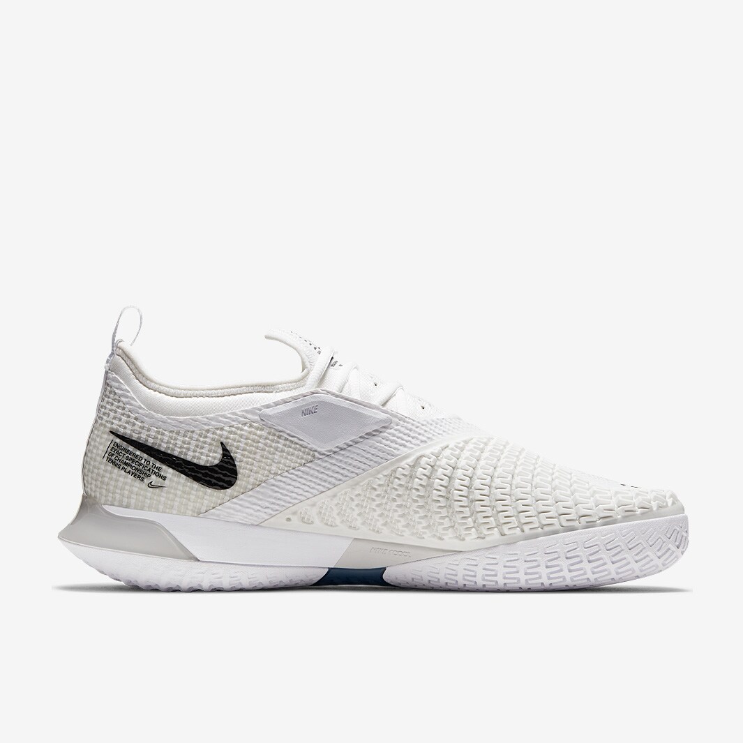 nike men's react vapor nxt tennis shoes white and black