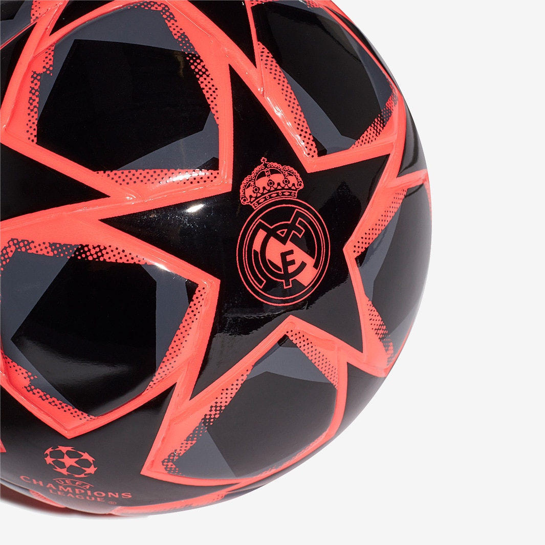 Balón fútbol adidas Finale 20 Real Madrid negro rosa