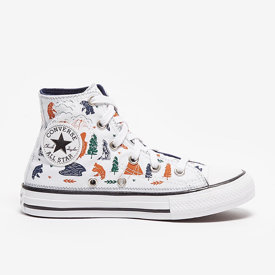 Converse Kids Chuck Taylor All Star - White/Midnight Navy/Black ...