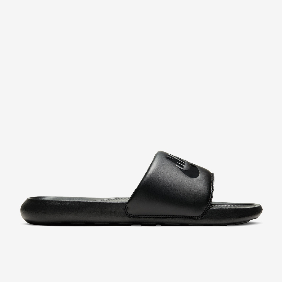 Nike Sportswear Victori One Slide - Black/Black/Black - Slides - Mens ...