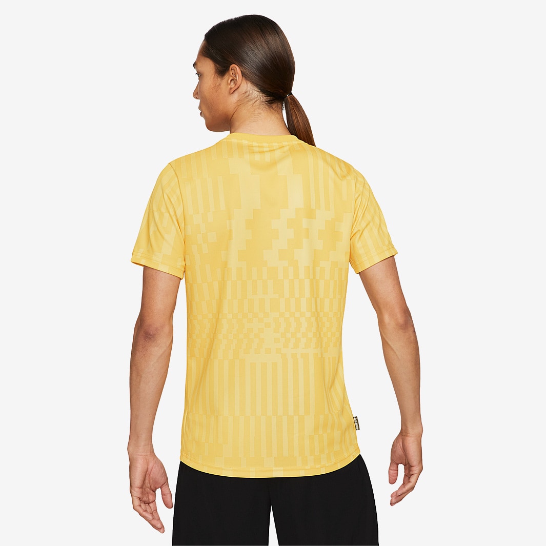 Nike Dry Academy SS Top - Saturn Gold/Pollen/White - Mens Clothing