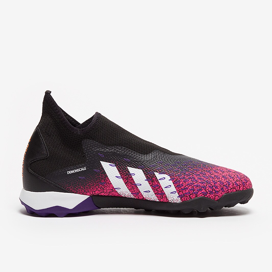 adidas Predator Freak.3 Senza Lacci TF Nero Core Bianco Rosa Shock Scarpe Calcio Uomo Pro Direct Soccer