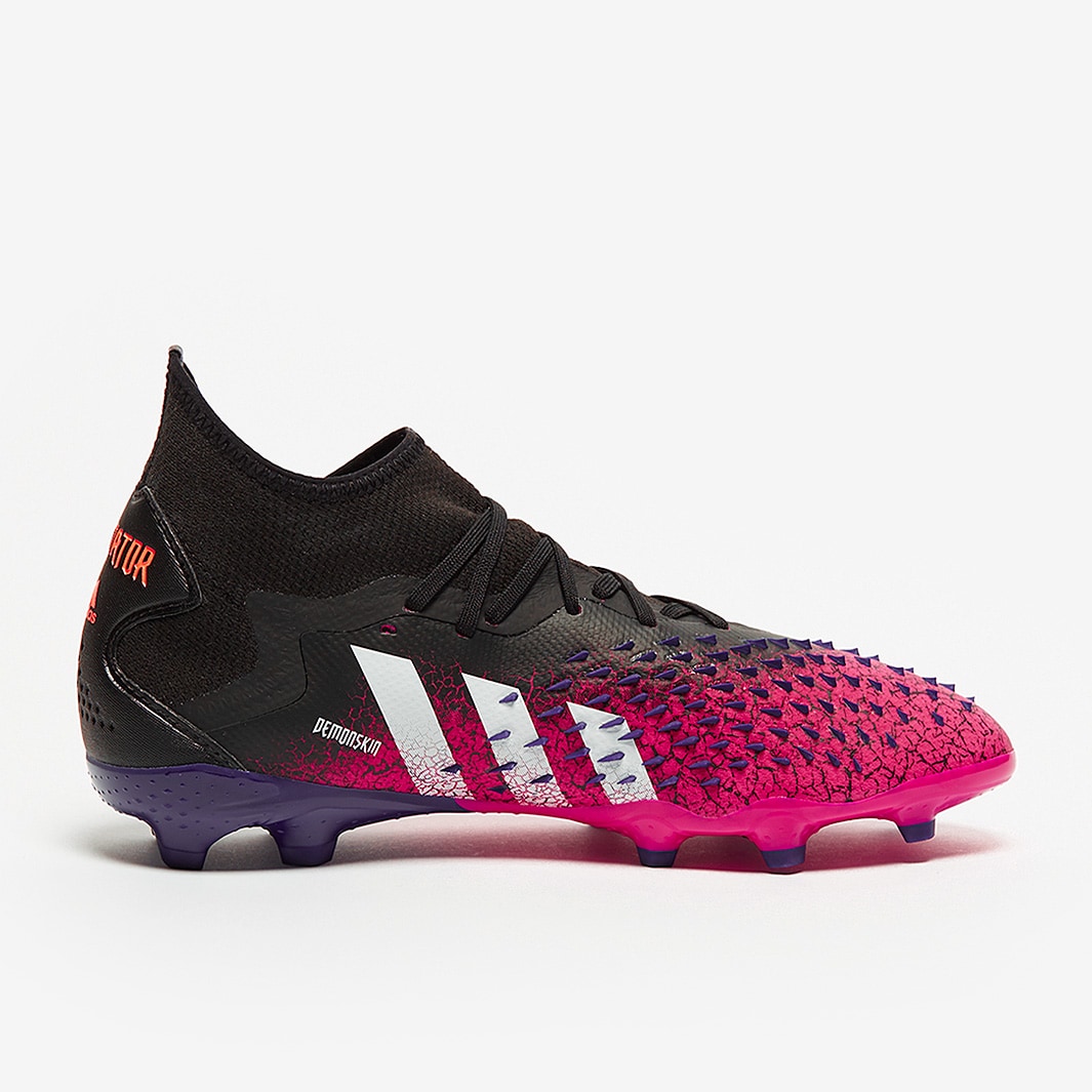 adidas Predator Freak.2 FG - Core Black/White/Shock Pink - Mens