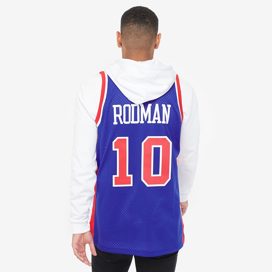  Mitchell and Ness Rodman Royal Pistons #10 Swingman