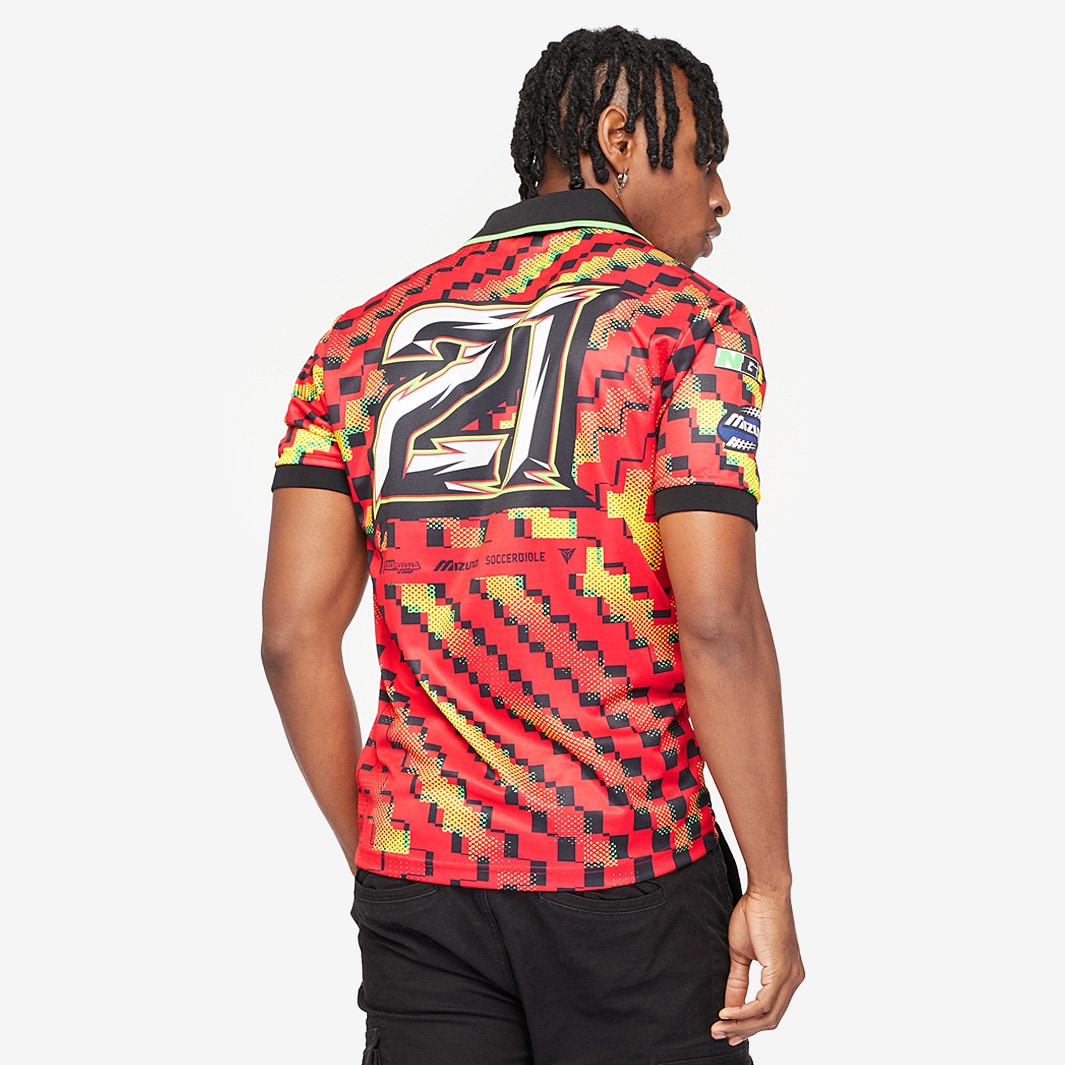 Camiseta De Rugby Mizuno Tonga RWC Home Para Hombre - Rojo Oscuro