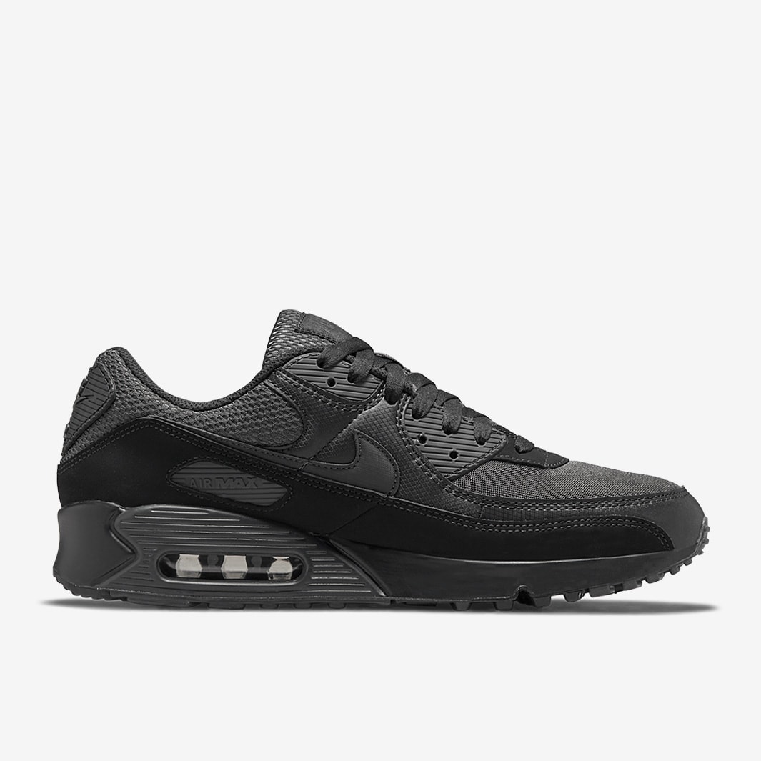 Nike Sportswear Air Max 90 - Black/Dark Smoke Grey/Black - Trainers ...