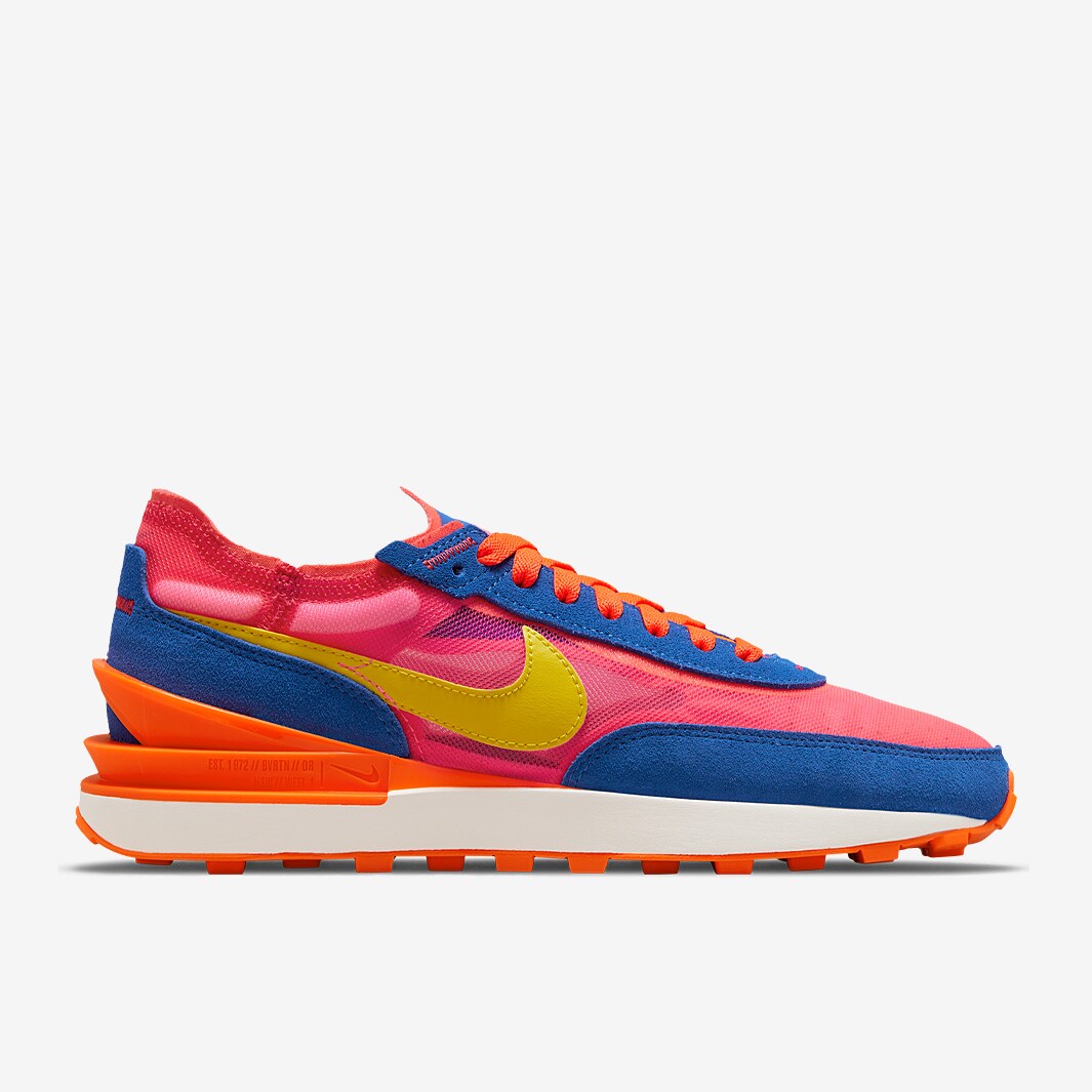 Nike Sportswear Womens Waffle One Racer Blue/Bright Citron/Hyper Pink