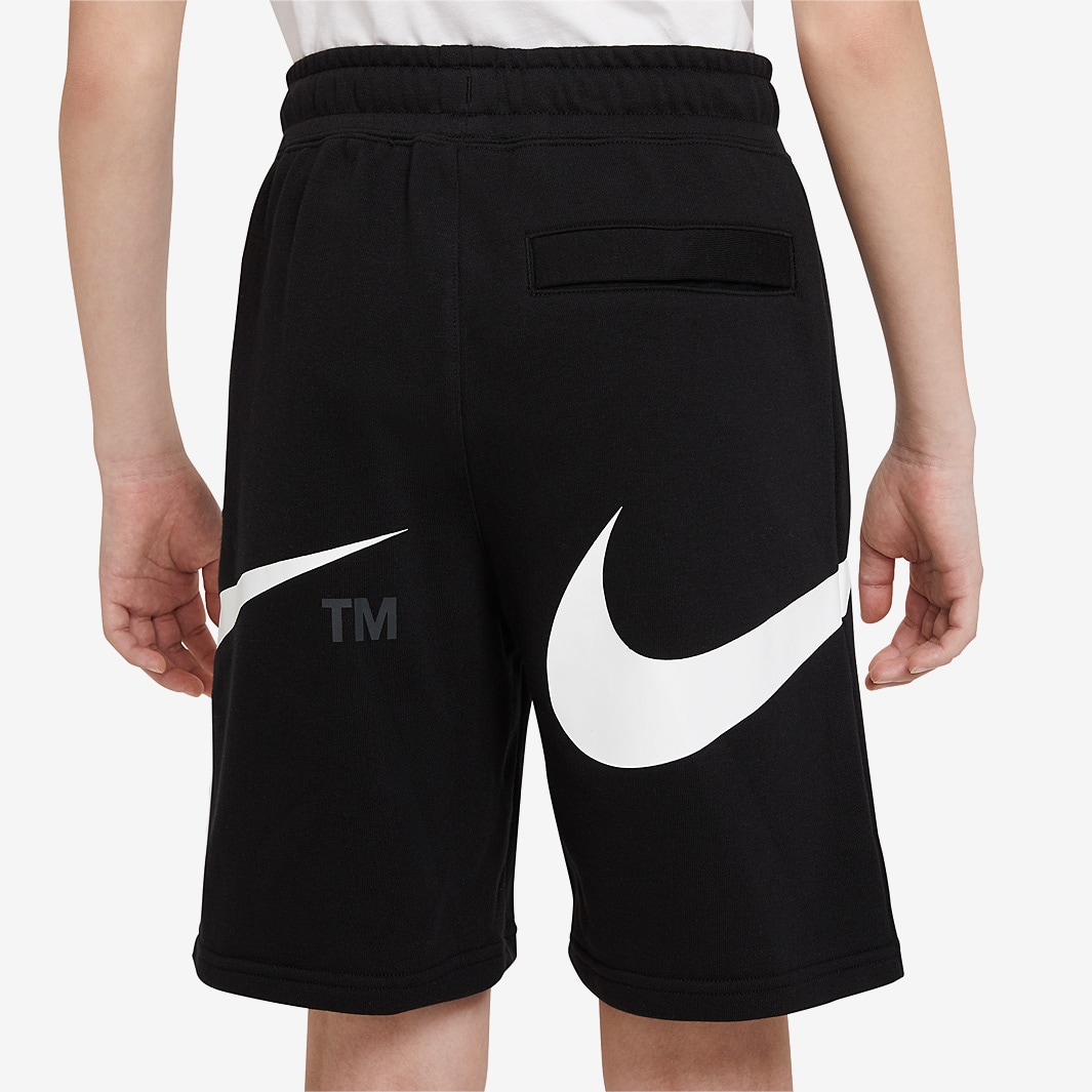 Nike Sportswear Boys Swoosh Short - Black/White - Bottoms - Boys Clothing