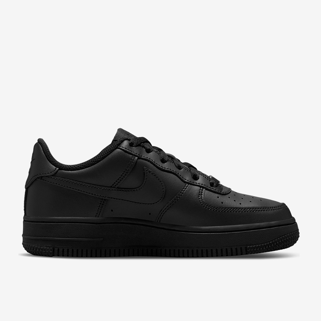 Nike Sportswear Older Kids Air Force 1 LE (GS) - Black/Black - Trainers ...