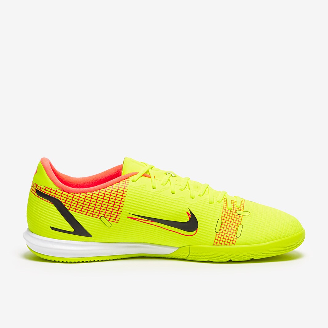 Stefans Soccer - Wisconsin - Nike Youth Mercurial Vapor 14 Academy IC  Indoor Shoes - Volt / Bright Crimson