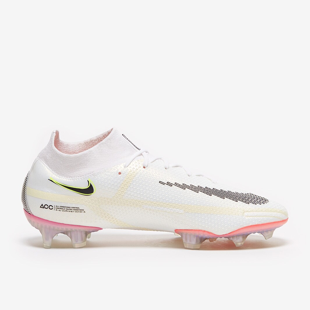Nike Phantom GT ホワイト/ピンク FG Nike Phantom GT II DF Elite FG - White/Black/Bright Crimson