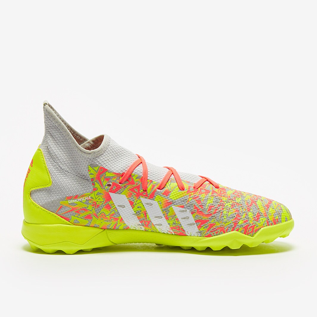 adidas Predator Freak .3 TF - Clear Grey/White/Solar Yellow