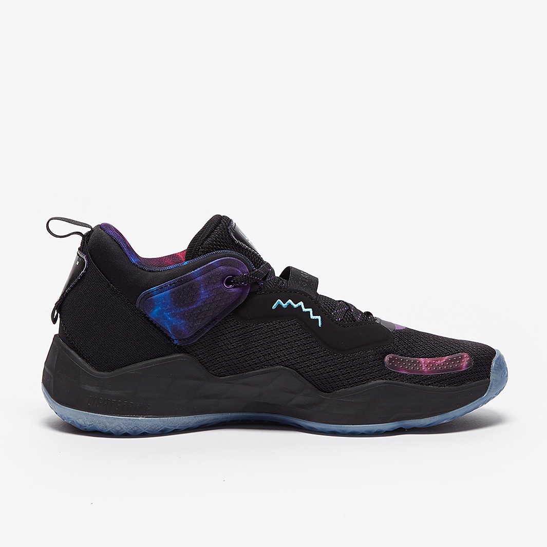 adidas D.O.N. Issue 3 - Black/Bright Cyactive Purple - Mens Shoes