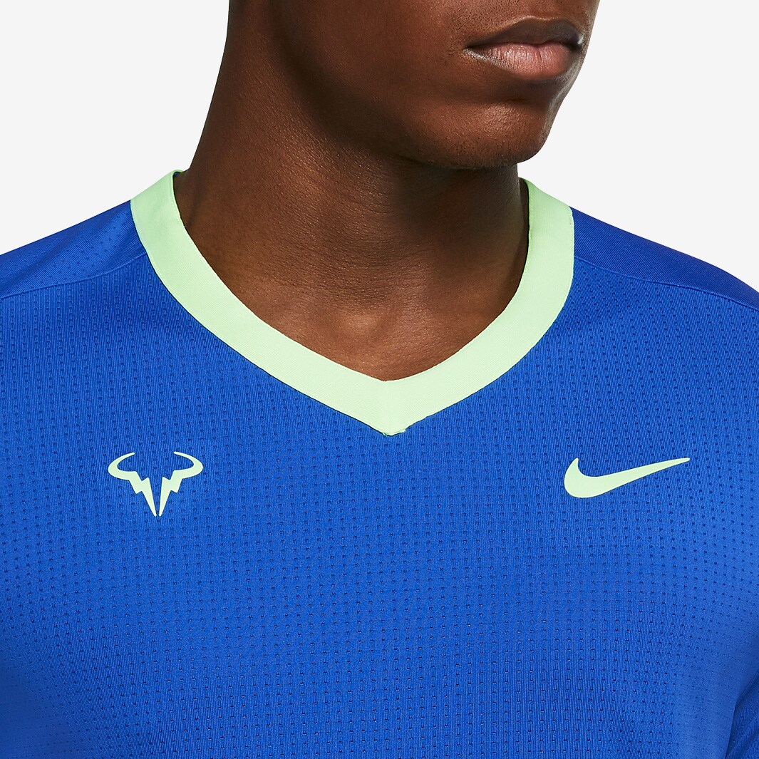 Nike Rafa Dri-Fit Advantage Shortsleeve Top Hyper Royal/Lime