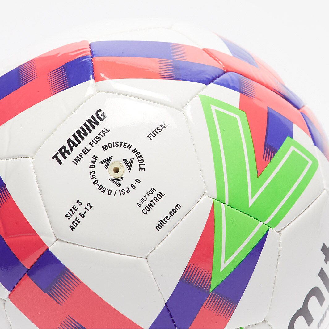 Mitre 21 Impel Futsal White/Blood Orange/Dazzling Blue/Black - Main Image