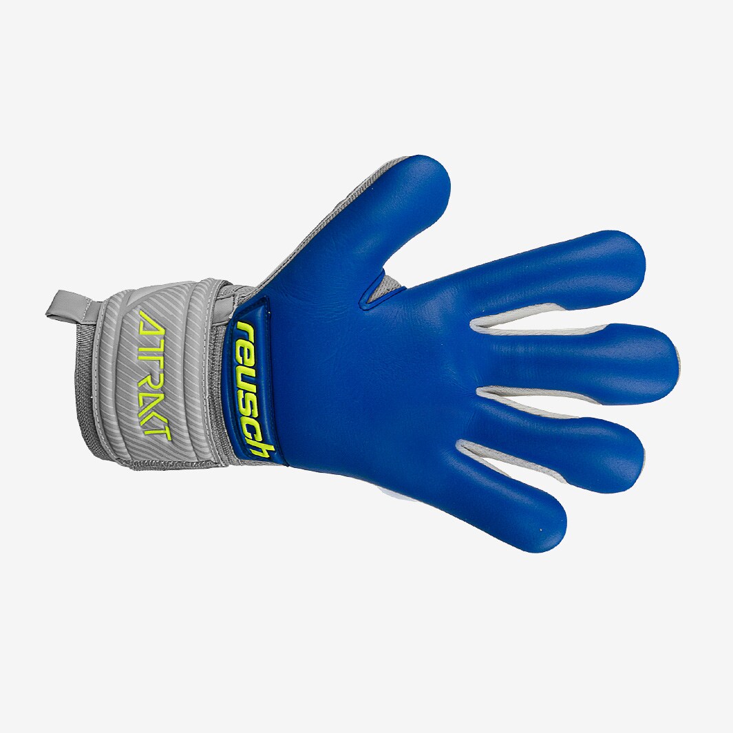 Reusch Kids Attrakt Grip Evolution Finger Support - Vapor Gray/Safety ...