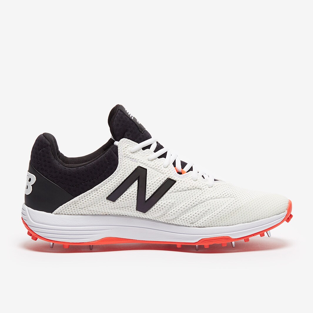 New Balance CK10 Cricket Shoe White/Black/Red Mens Shoes Pro