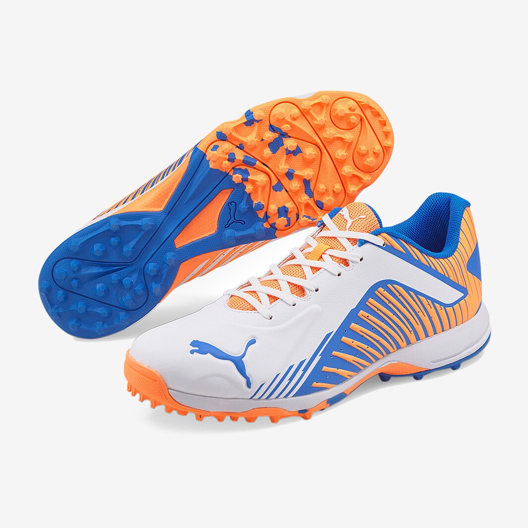 Puma evoSPEED 22.1 Turf Shoe White/Blue/Orange Mens Shoes