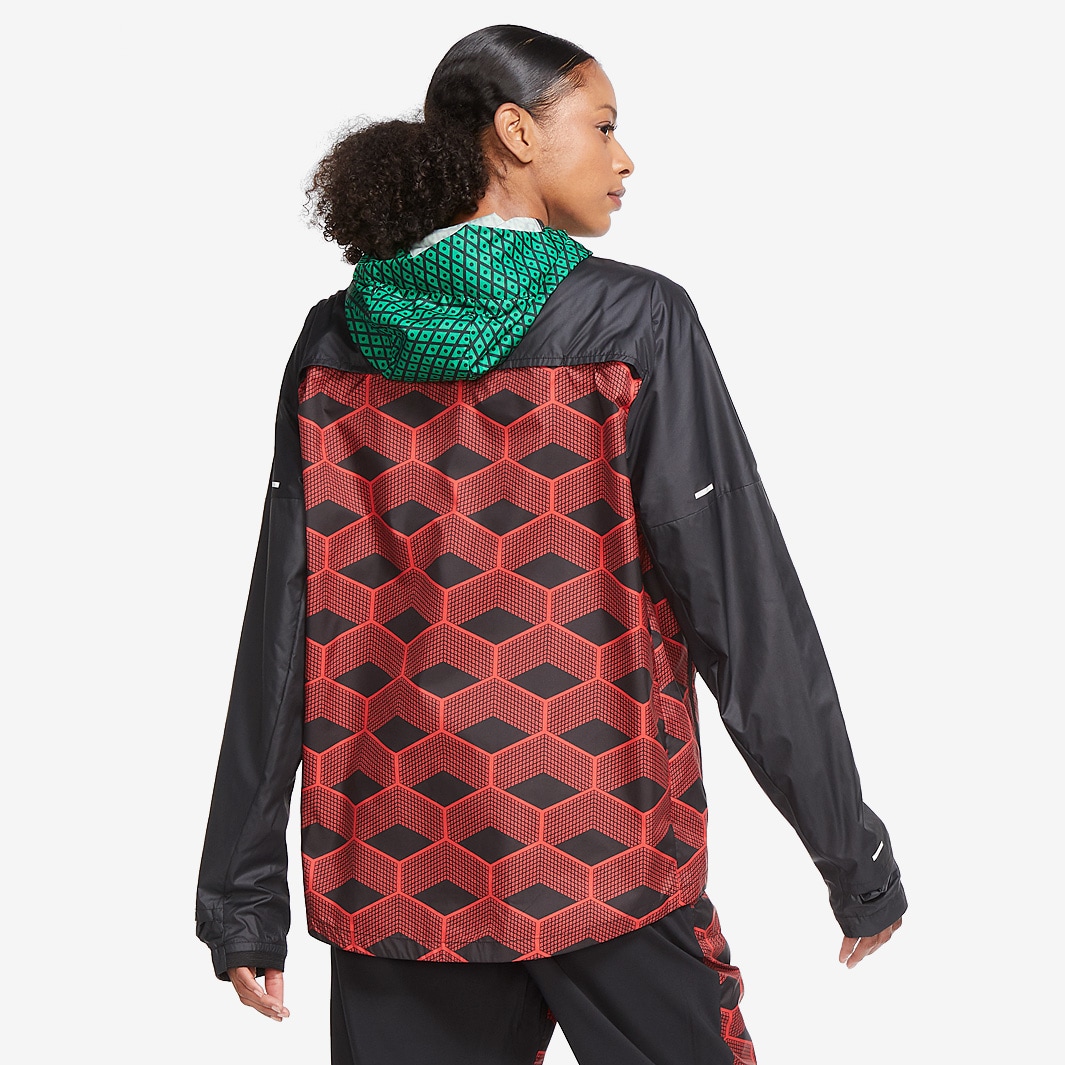 Nike Kenya Shieldrunner Jacket - Chile Red/Black/White - Mens Clothing