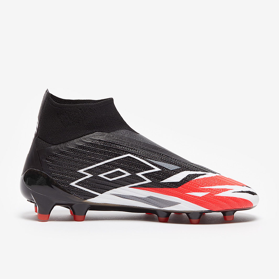 Crampons De Football Lotto Solista 200 III FG - Taille 8.5 US, Blanc/noir