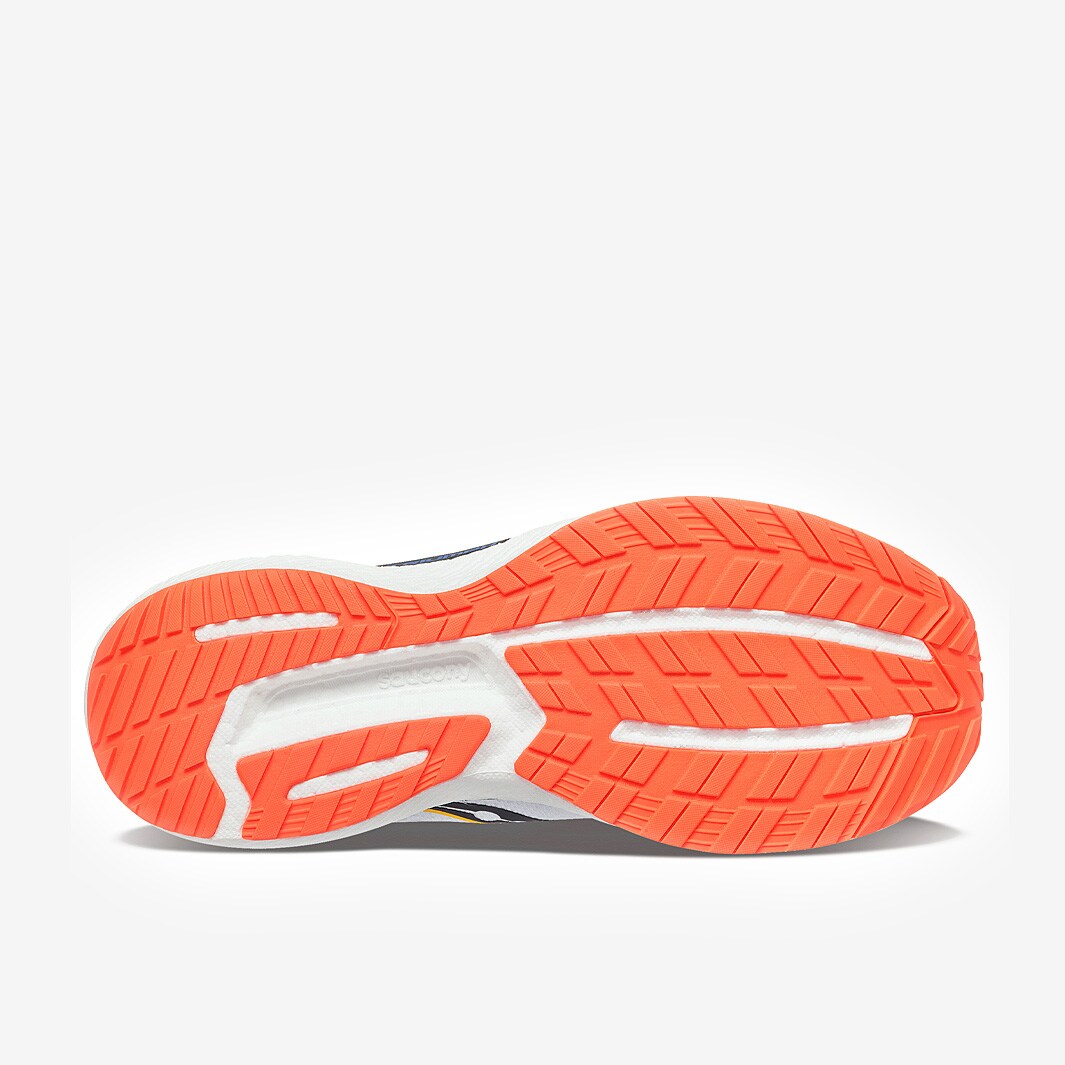 Saucony Triumph 19 White/Black/Vizi Mens Shoes