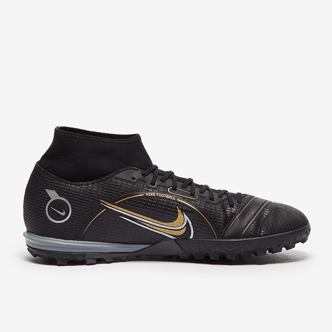 【人気No.1】 VIII Superfly Mercurial Nike Academy Black/Metallic - TF シューズ