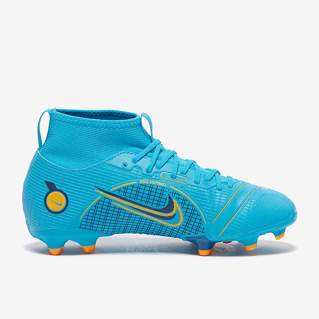 Nike Mercurial シルバー/ブルー サッカーシューズ Nike Mercurial Superfly 8 Academy FG Soccer Cleats