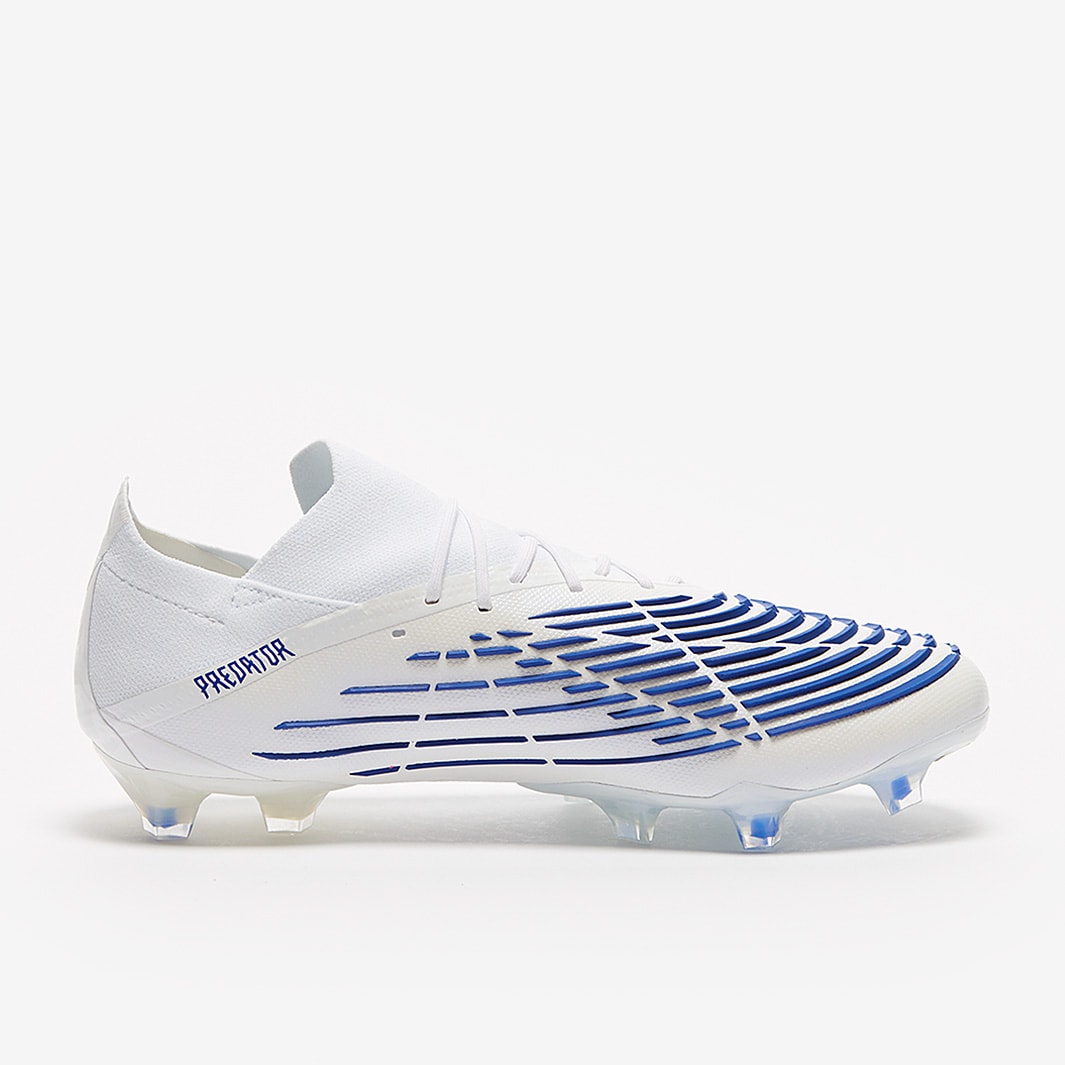 Adidas Predator 19.1 FG White Blue no Lace – soccerstory