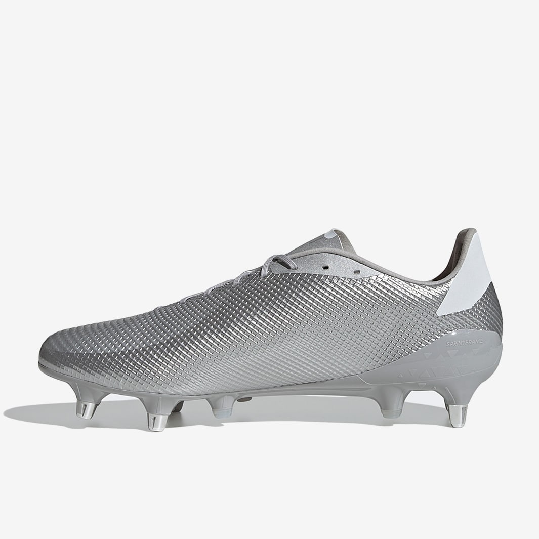 adidas Rugby Adizero RS7 SG - Silver/White/Grey - Mens Boots | Pro