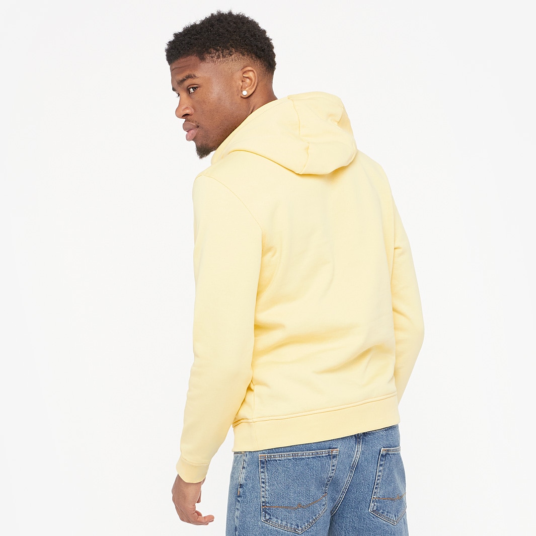Lacoste Sport Fleece Hoodie Napolitan Yellow Mens Clothing