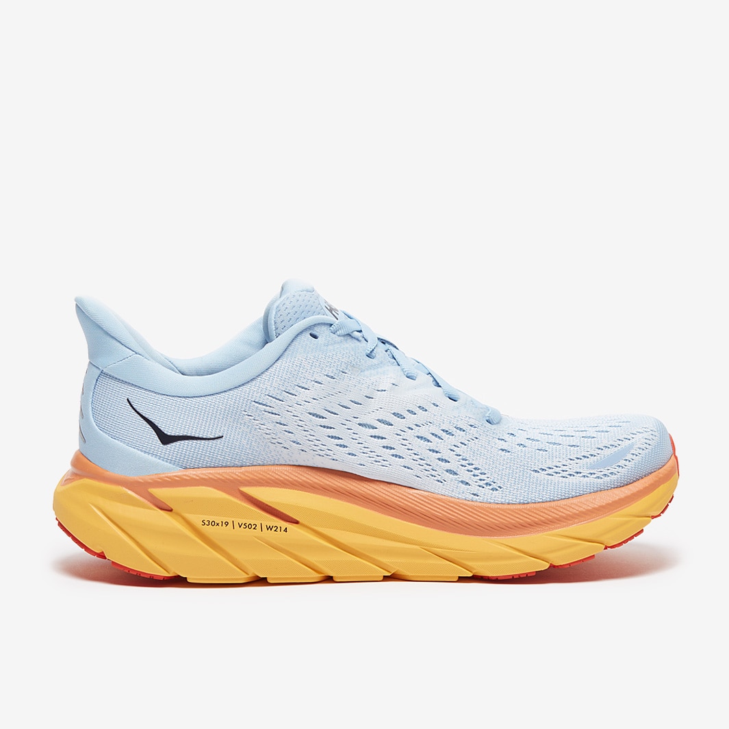 Hoka Womens Clifton 8 - Summer Song/Ice Flow - Womens Shoes | Pro ...