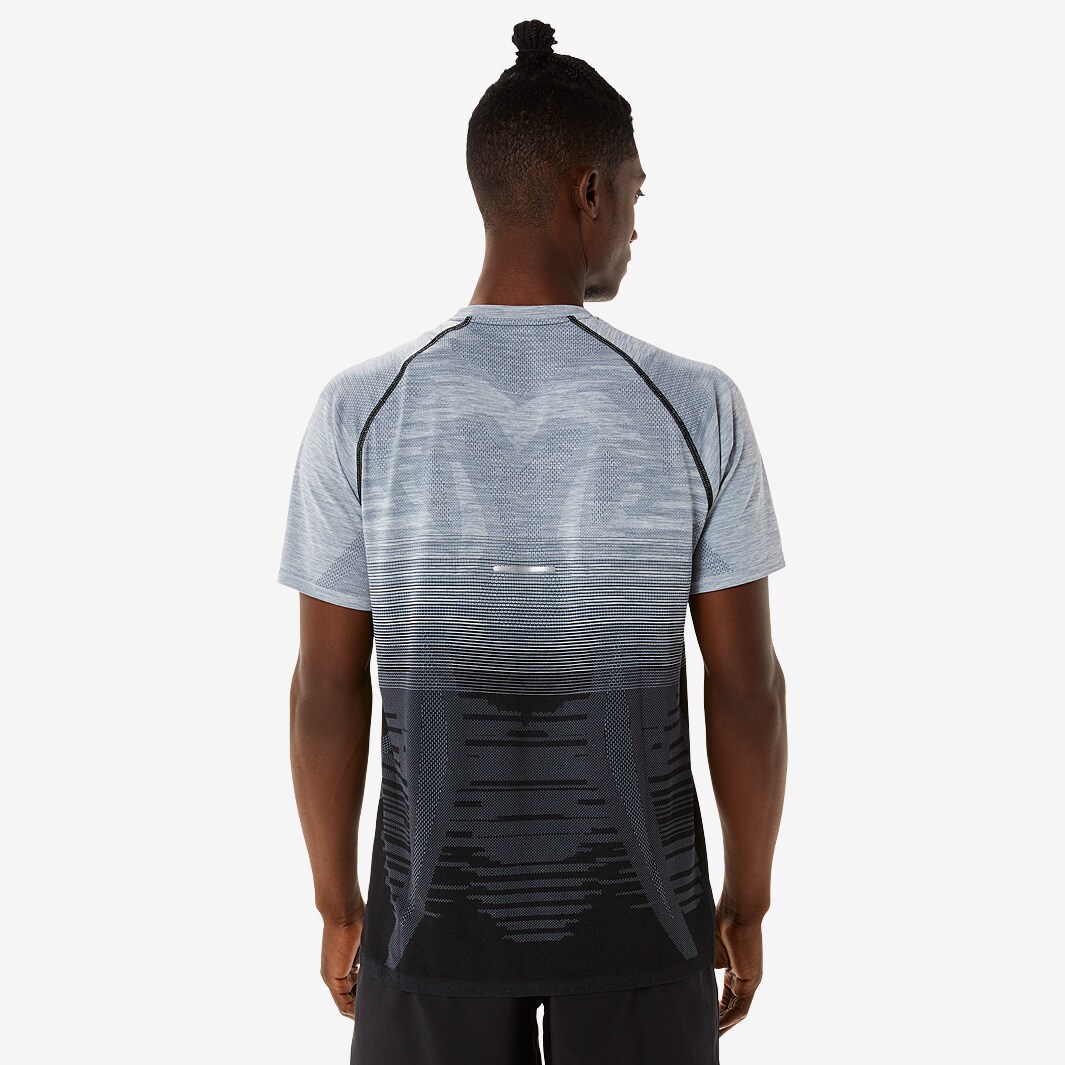 ASICS Seamless T-Shirt - Performance Black/Carrier Grey - Mens Clothing