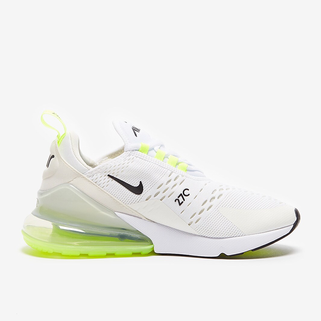 Nike Sportswear Womens Air Max 270 White Black Light Bone Ghost Green Trainers Womens Shoes