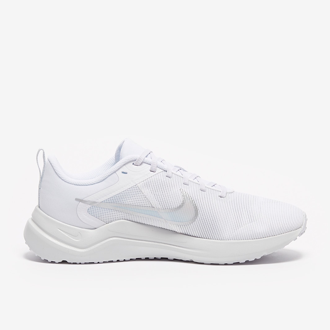 Nike Womens Downshifter 12 - White/Metallic Silver-Pure Platinum ...