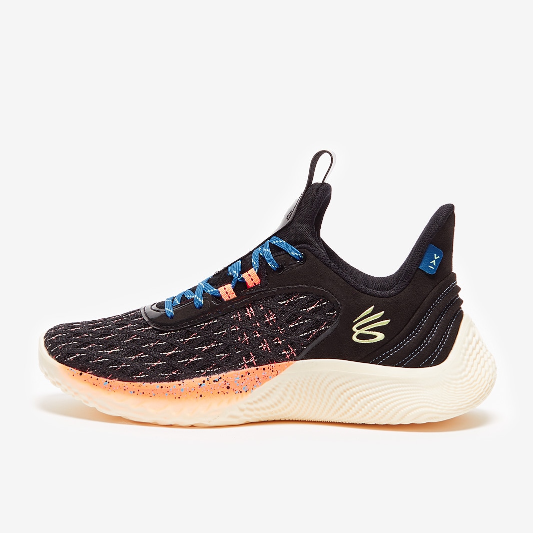 Under Armour Curry 9 - Black/Electric Tangerine/Pale Moonlight - Mens ...