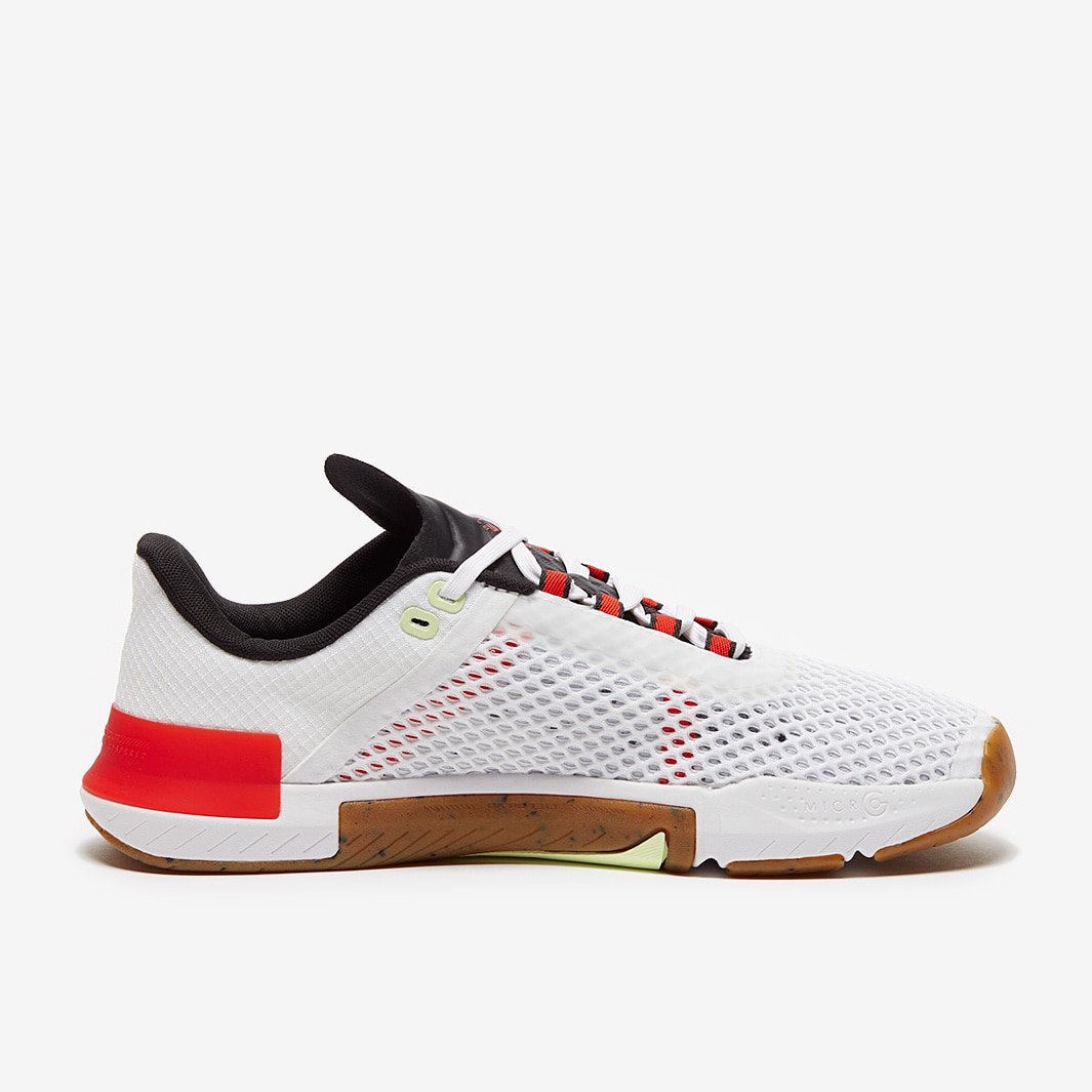 Under Armour TriBase Reign - White/Radio Red/Black - Mens Shoes