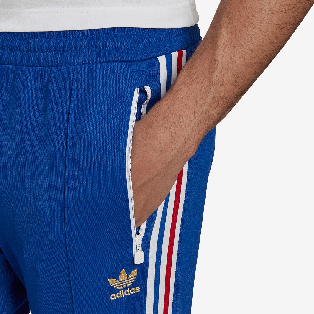 Jogging adidas bleu et blanc online