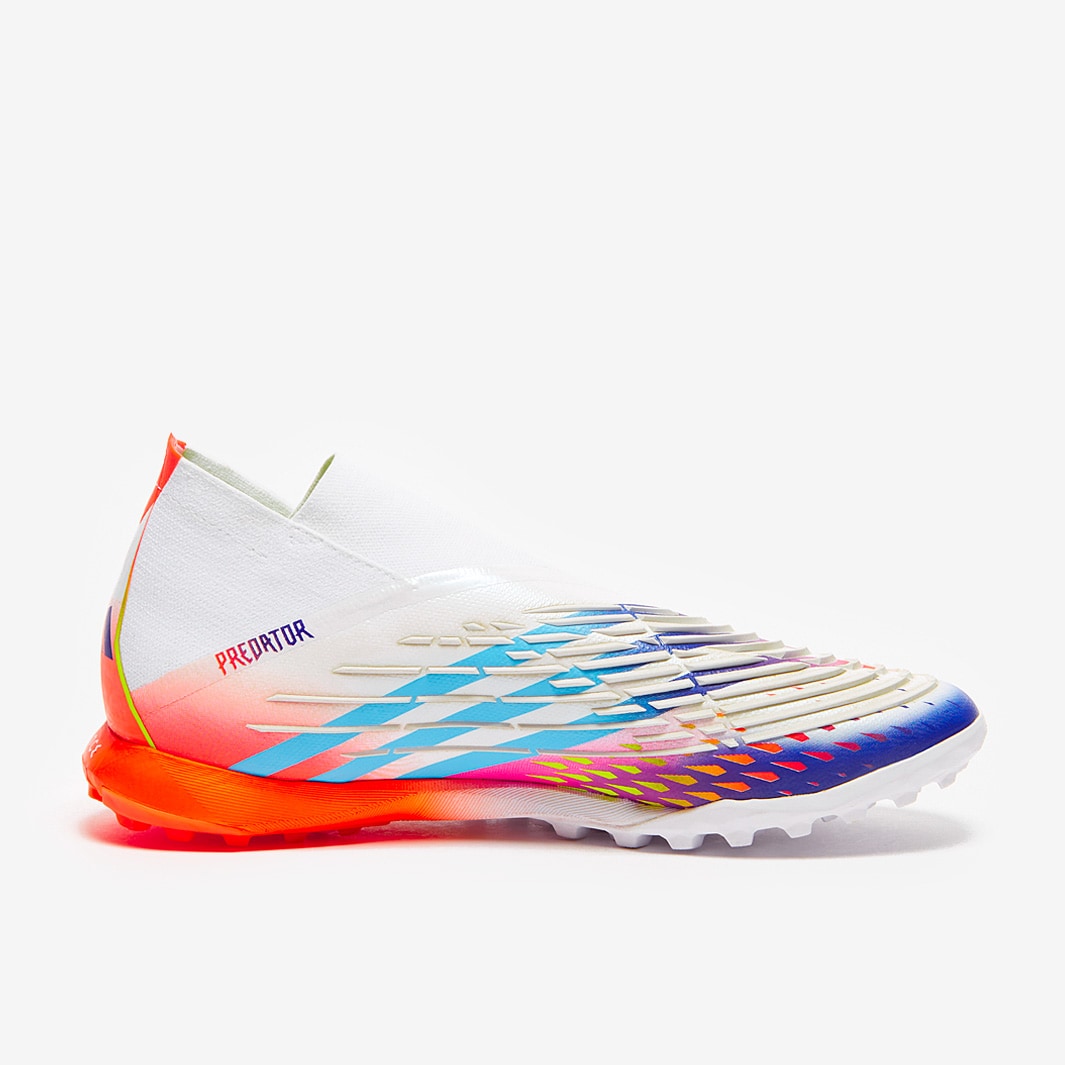 adidas Predator Edge.1 TF - White/Solar Yellow/Power Blue - Mens Boots ...