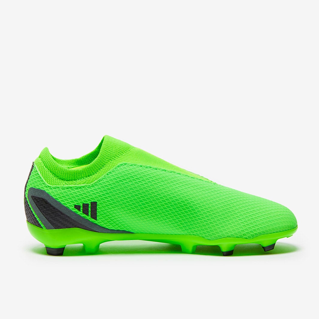 adidas Kids X Speedportal.3 Laceless FG - Solar Green/Core