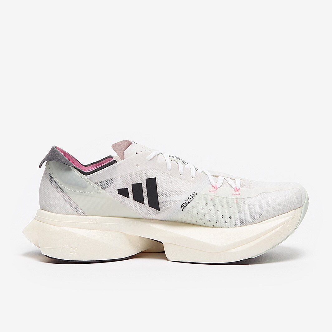 adidas adizero adios Pro 3 - Crystal White/Night Met/Linen Green