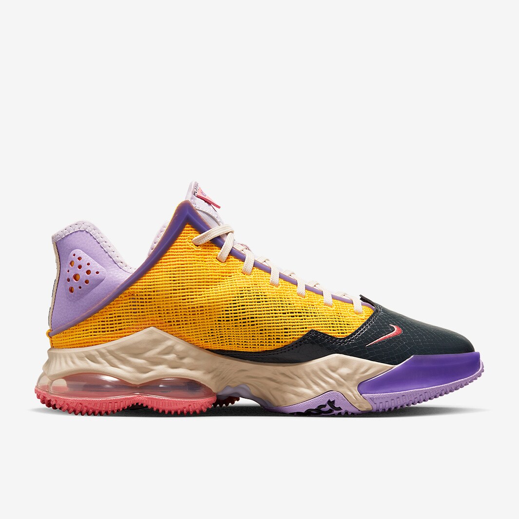 Nike LeBron 19 Low - Lilac/Pink Gaze/Dark Smoke Grey - Mens