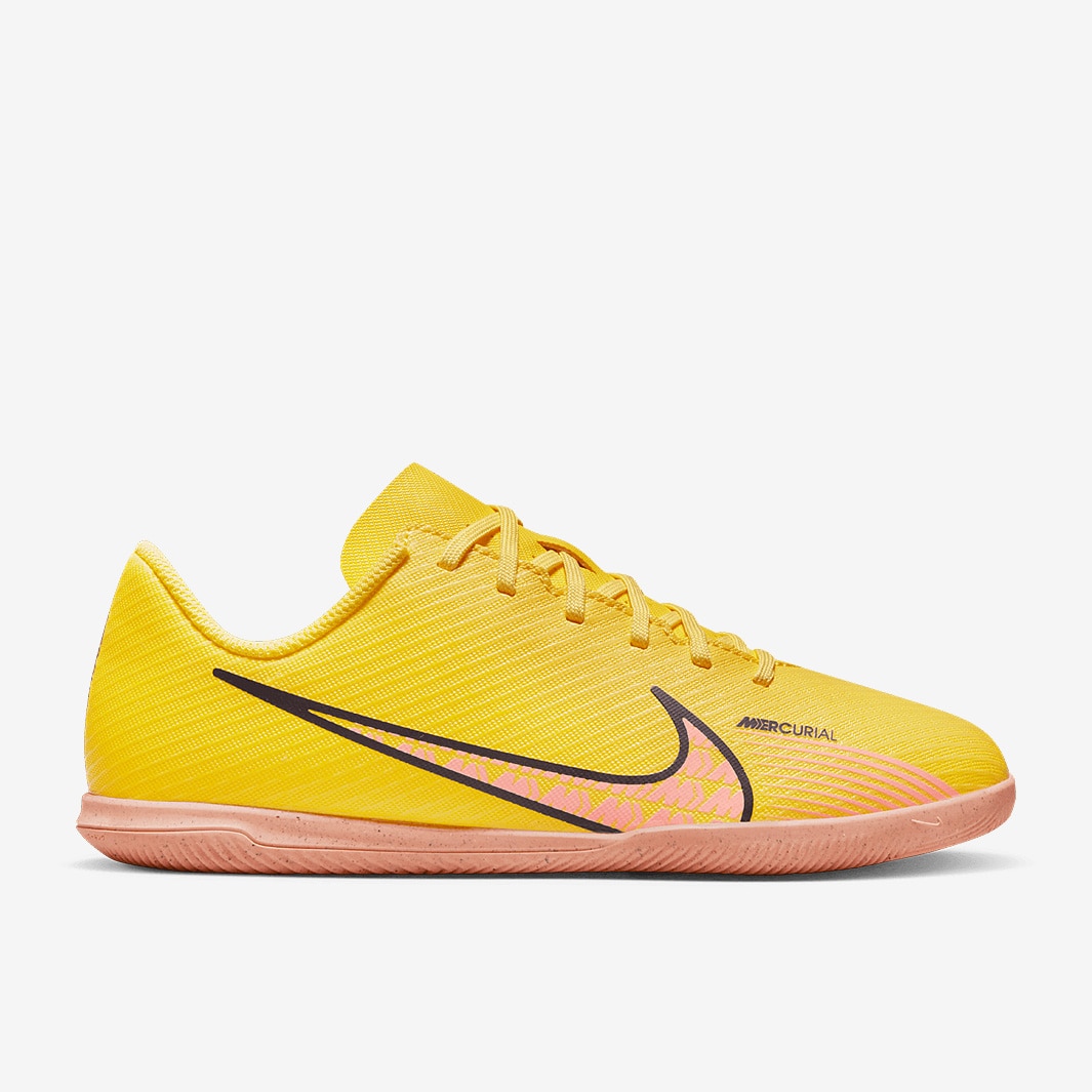 Nike Kids Mercurial Vapor XV Club IC - Yellow Strike/Sunset Glow ...