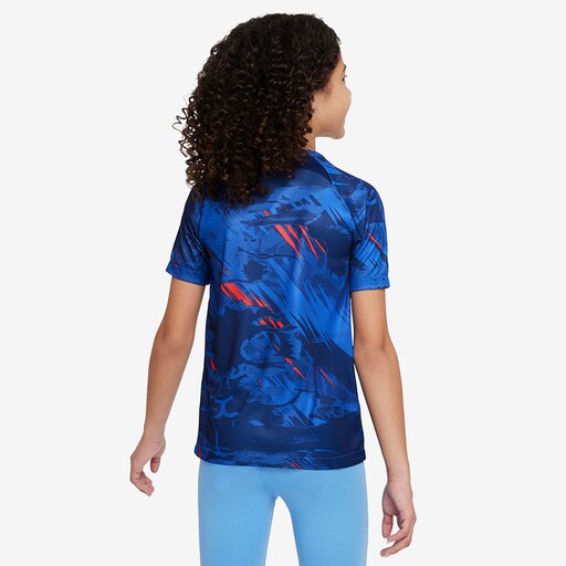 Nike England 22/23 Kids Dri-Fit SS Pre Match Top - Blue Void/Game Royal/Blue Fury image 3 |