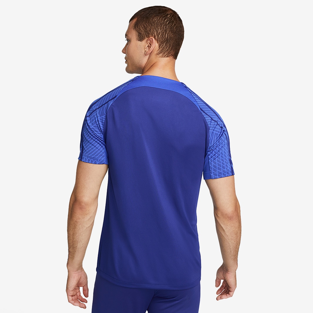 Nike Netherlands 22/23 Dri-Fit Strike SS Top - Deep Royal Blue/Hyper ...