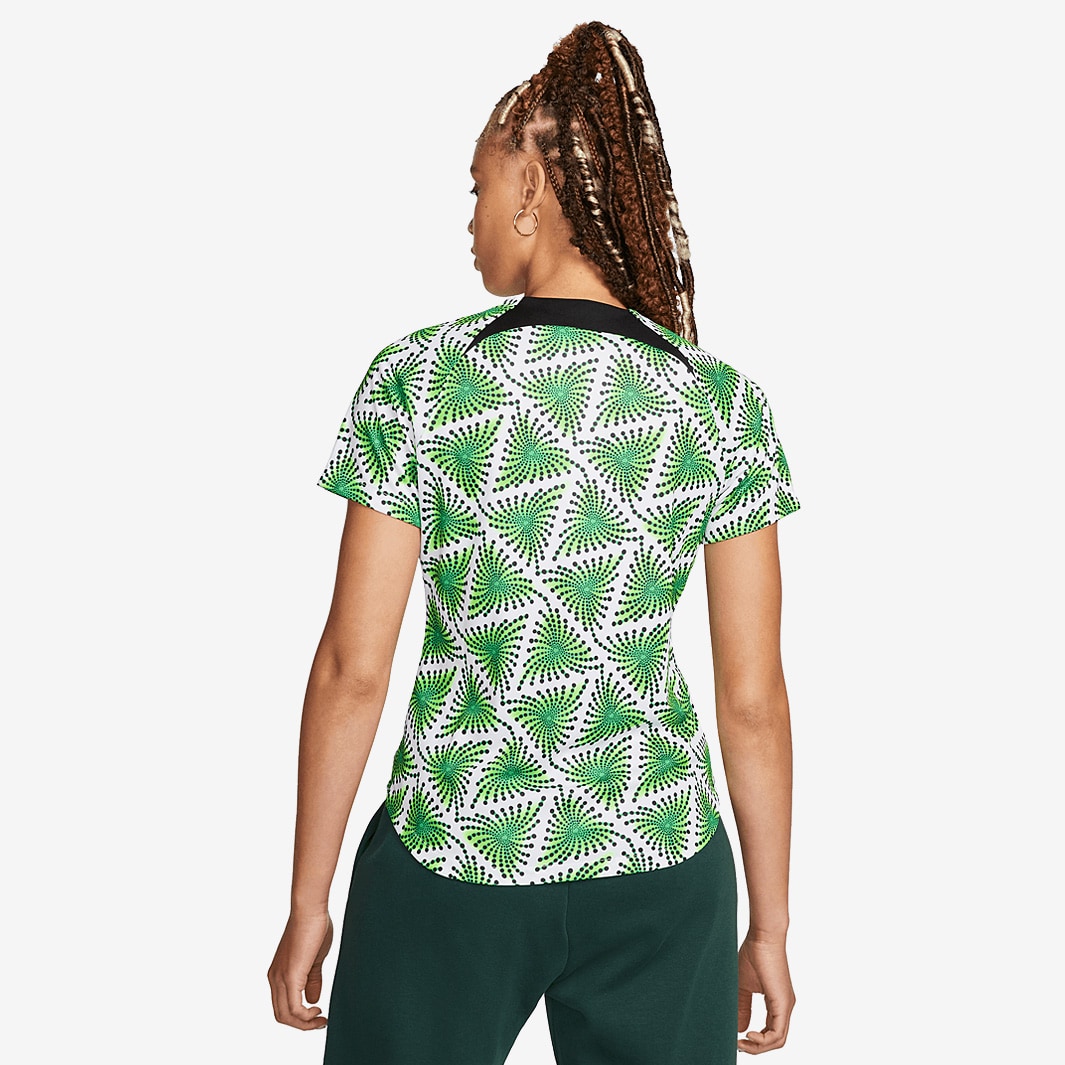 Nike Nigeria Womens 2023 Dri-Fit SS Pre Match Top - Green