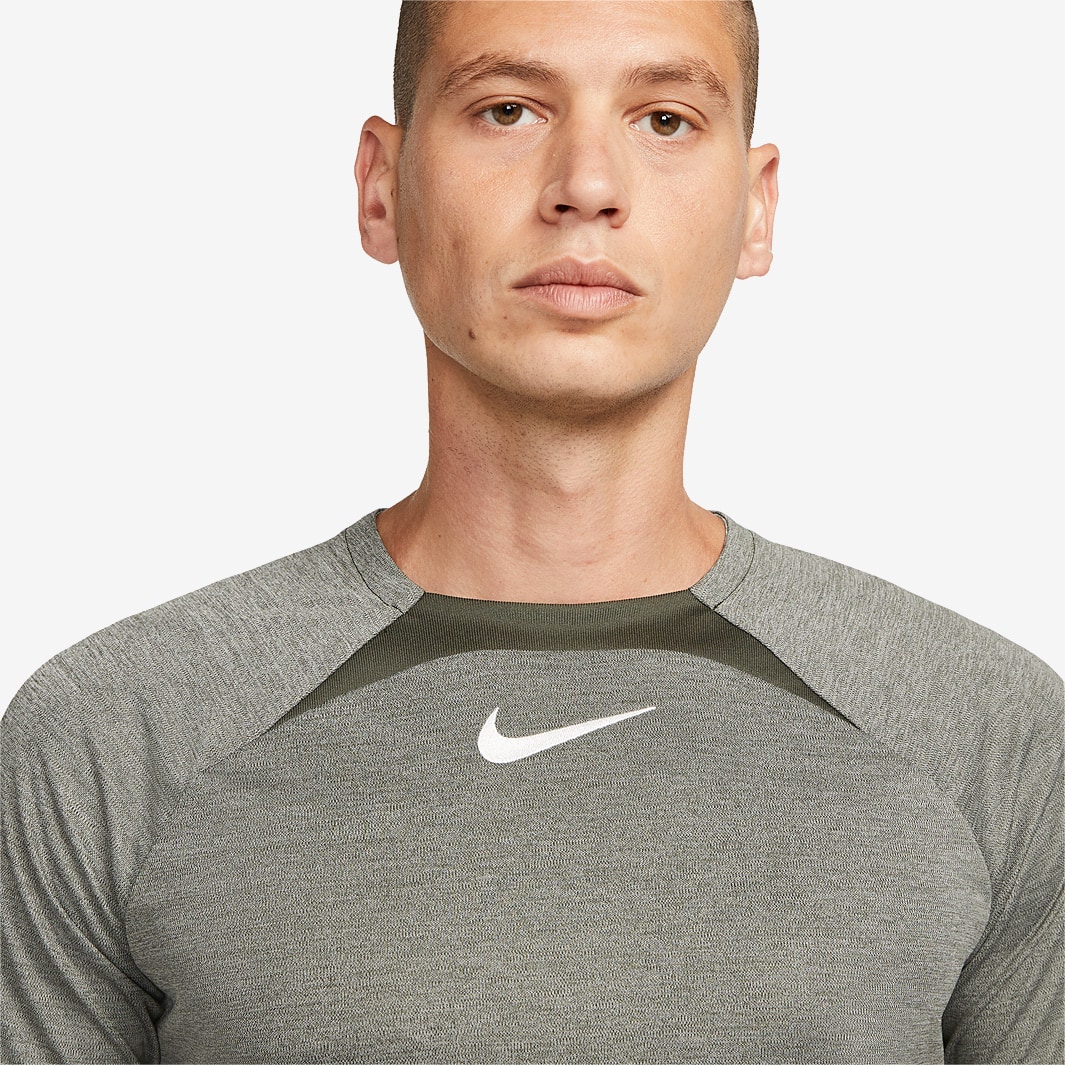 Nike Dri-Fit Academy SS Top - Cargo Khaki/Summit White - Mens Clothing