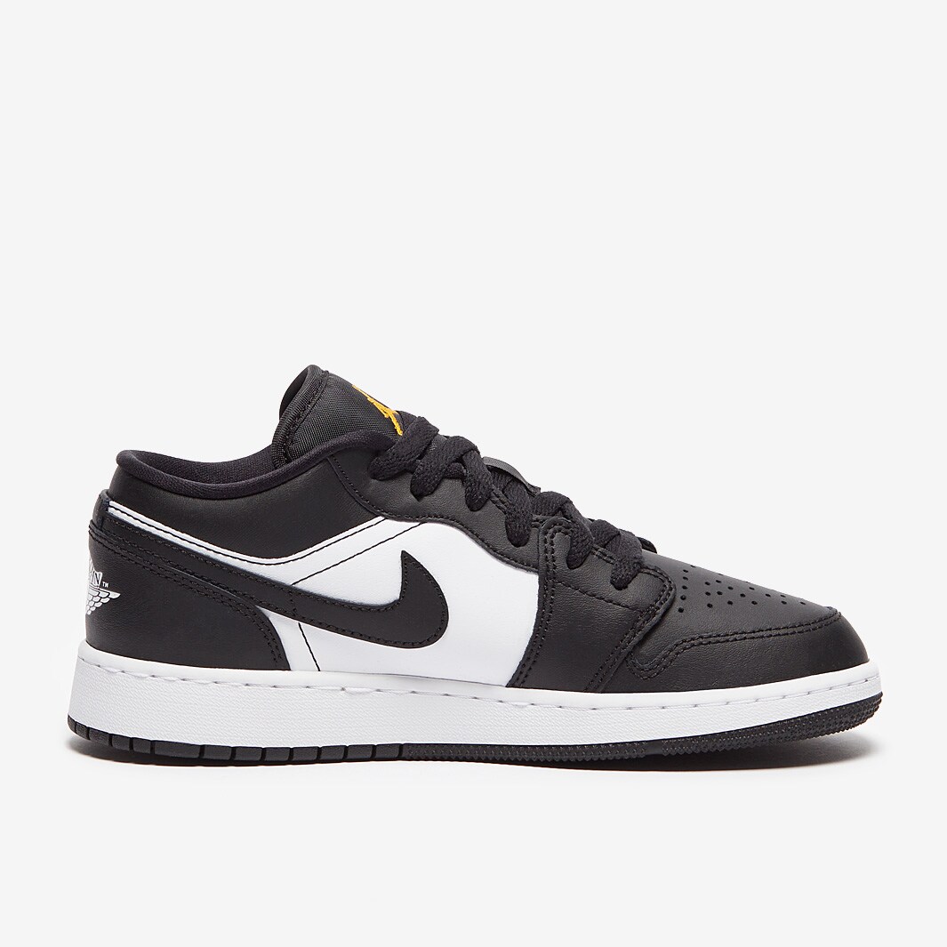 Air Jordan 1 Low Older Kids (GS) Black/New Emerald/Taxi/Dark Concord