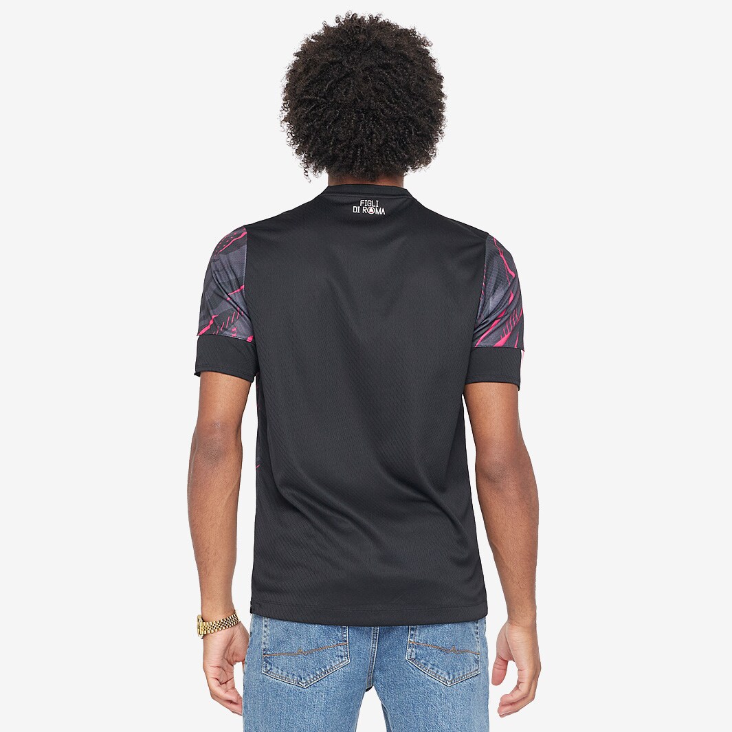 New Balance AS Roma SS Third Shirt - Black/Red - Mens Replica |